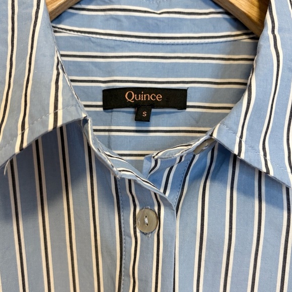 Quince 100% Organic Cotton Poplin Drop Waist Shirt Dress , sz : small - Picture 8 of 14